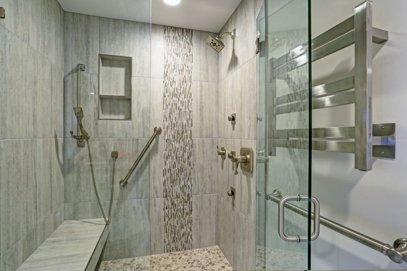 Luxurious Walk-in Shower with Multiple Shower Heads